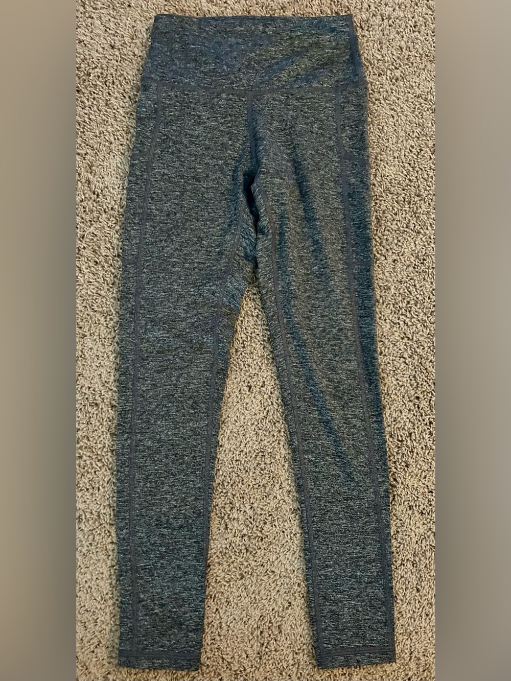 Preowned aerie American Eagle  High-Waist Heathered Gray Leggings Size Medium